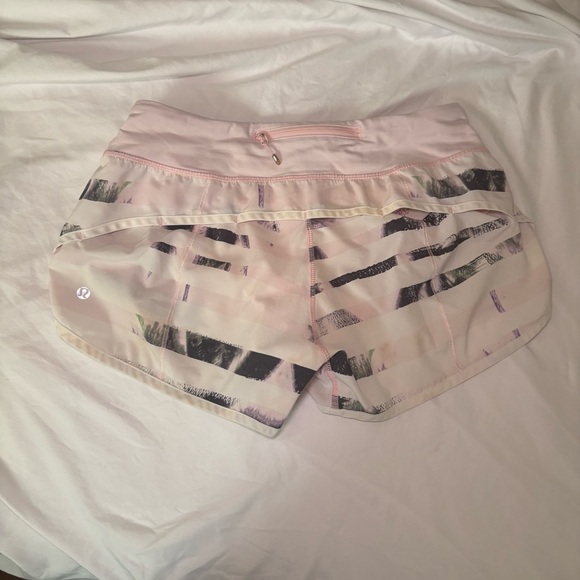 Lululemon Run Speed Short 4-way StretchSunset Stripe Blush Quartz Multi Size 6 - Picture 4 of 8
